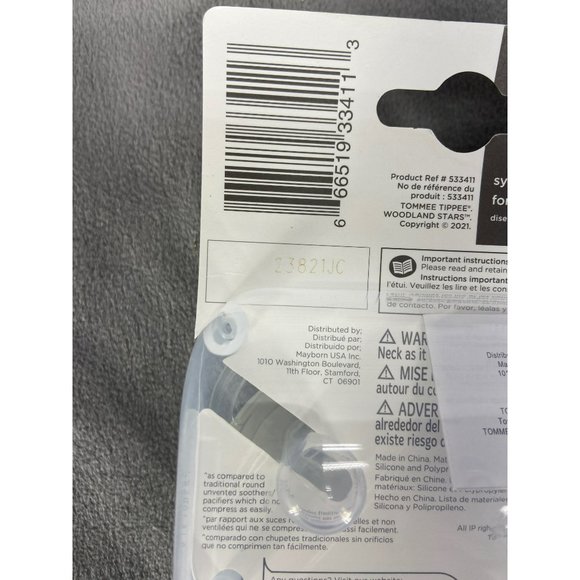 Tommee Tippee Woodland Stars Buck Antlers Orthodontic Set‎ Of 2 Pacifiers - Picture 5 of 6